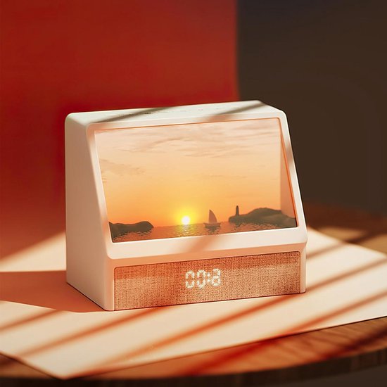 Wekker met Licht - Wake-up lamp - Rustig Wakker Worden - Zonsopgang Simulatie - Niet gespecificeerd - Wit