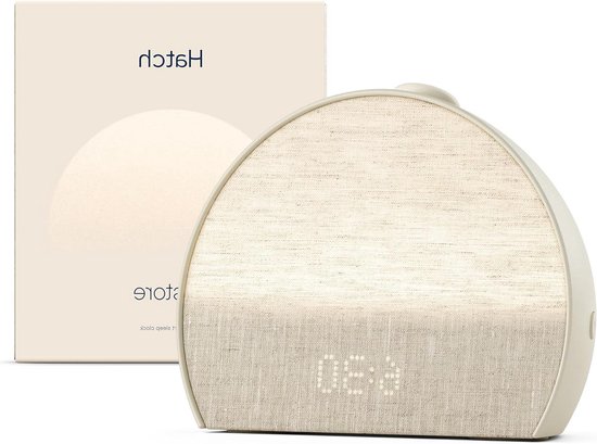 Wekker met Licht - Zonsopgangsimulator Nachtlamp - Rustgevende Slaap - Schermvrije Routines - Meer dan 80 Geluiden - Wit
