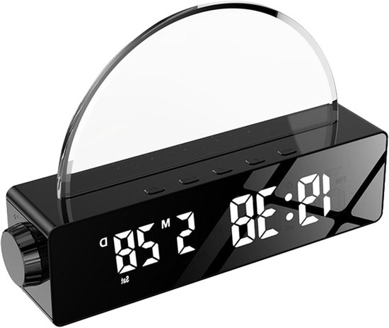 Wekker met simulatie - Natuurlijk wakker worden - Rustig ontwaken - Zonsopgang effect - Niet gespecificeerd - Zwart
