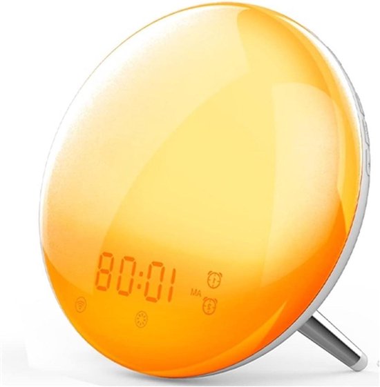 Wekker met Wake-up Light - Natuurlijke Wekker Slimme Klok - Rustig Wakker Worden - Zonsopgang Simulatie