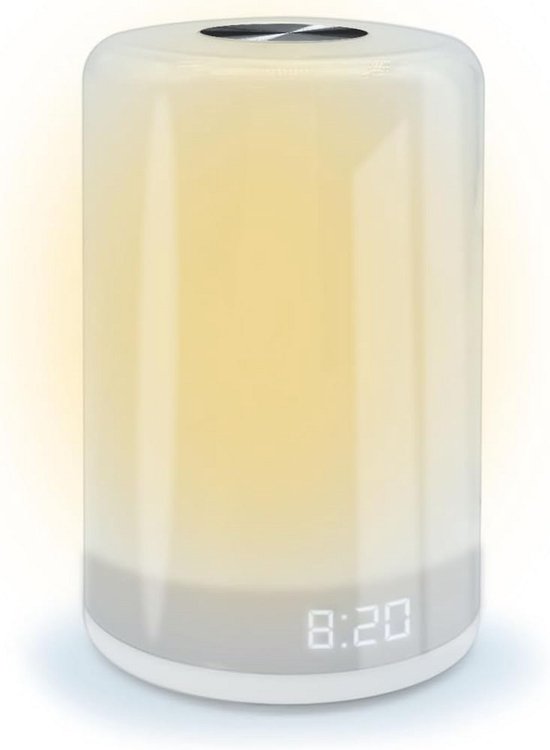 Wekker met Zonsimulatie, Lichtwekker met 5 Melodieën en RGB Verlichting