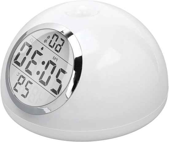 Wekker met Zonsopgang - Simulatie Lamp - Rustig Wakker Worden - Bewegingsdetectie - 7 Kleuren - Wit