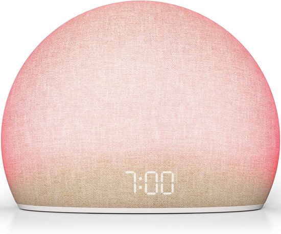 Wekker met Zonsopgang Simulatie, Lichttherapie, FM Radio en Bluetooth Speaker