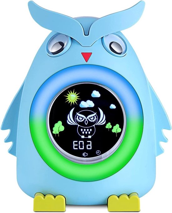 Wekker Wake Up Light - Digitale Klok Nachtlampje - Kinderen Leren Slapen - 5 Kleuren Veranderend Licht - 1800 Gram