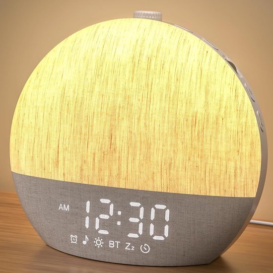 Wekker Zonsopgang - Wake Up Licht - Rustig Ontwaken - Simuleert Zonsopgang - 177 cm Hoog - Wit