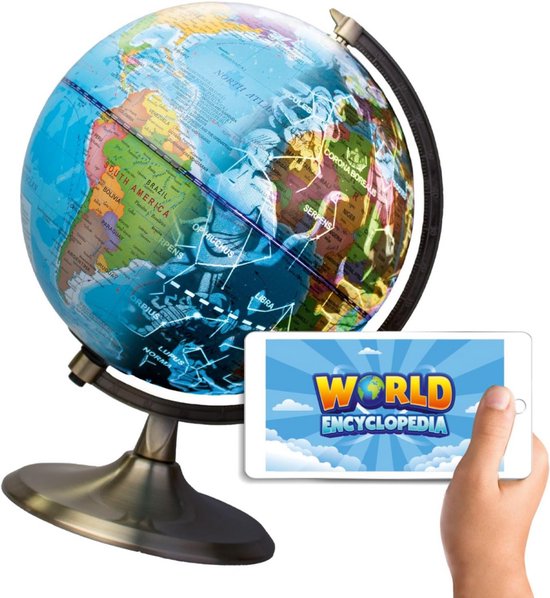 Wereldbol met Verlichting - Led Lamp Kinderen - Bureaulamp