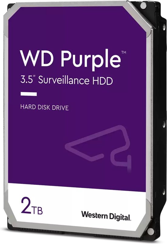 Western Digital WD22PURZ interne harde schijf 2 TB 3.5" SATA van Western Digital