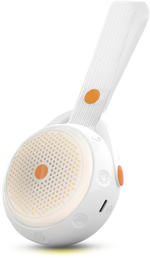 White Noise Machine - Draagbare Slaaphulp voor Baby met 12 Kalmerende Wiegliederen en Natuurgeluiden, 3 Timerinstellingen, Kleurverlichting en USB van Merkloos