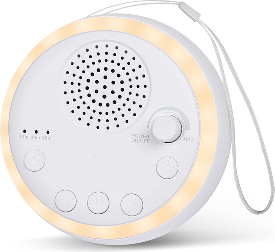 White Noise Machine - Kalmerende Witte Ruis voor je Baby - -Slaap geluidsmachine-Beter Slapen met Slaaphulp-Laat je Baby Beter Slapen