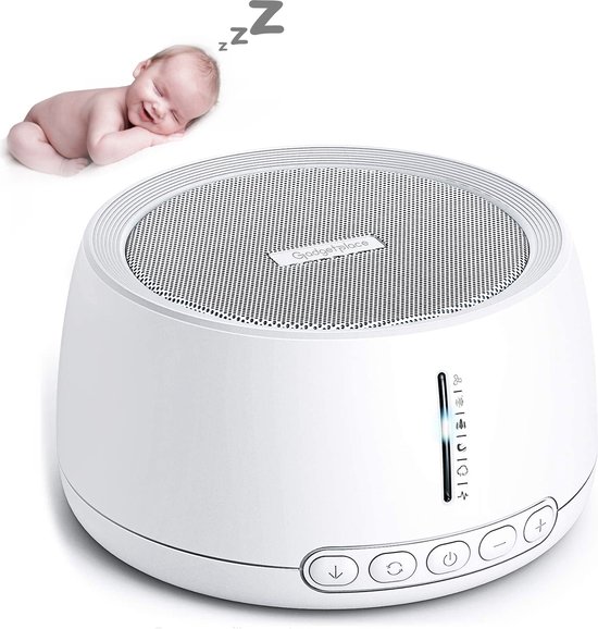 White Noise Machine met 30 geluiden - Voor baby & volwassenen - Witte Ruis - Slaaphulp - Slaaptrainer - Slaap geluidsmachine van Quiedo