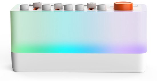 White Noise Machine - S10 Bluetooth Luidspreker Nachtlampje voor Kinderen, 8 Geluidseffecten, 60 Uur Autonomie, Timerfunctie, Cadeau voor Meisjes, Jongens en Volwassenen van Merkloos