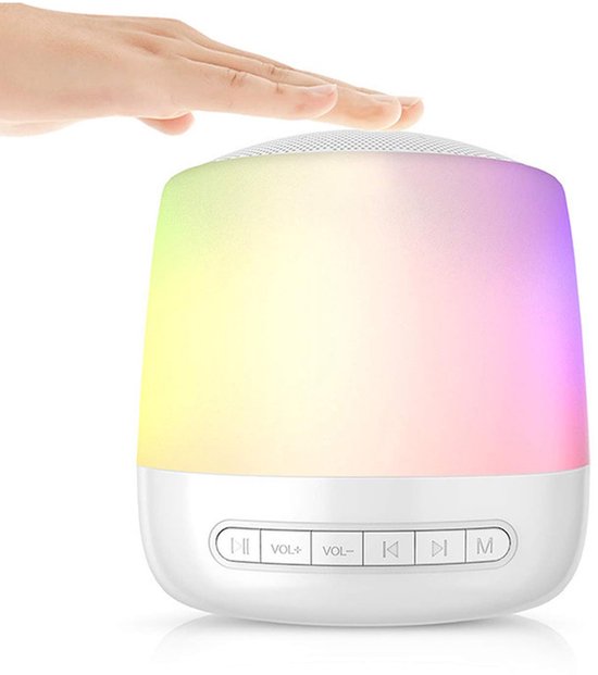 White Noise Machine - Slaapapparaat met 28 Ononderbroken Natuurlijke Kalmerende Geluiden, Multifunctionele Luidspreker voor Huis, Kantoor en Reis van Merkloos