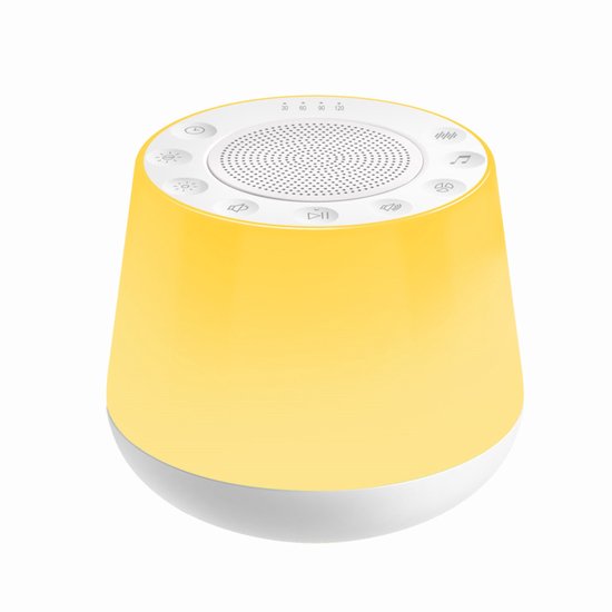 White Noise Machine - Slaapapparaat met 32 Onherhalende Natuurlijke Kalmerende Geluiden, Geheugenfunctie, Geluidstherapie Timer, Geschikt voor Baby's, Kinderen en Volwassenen van Merkloos