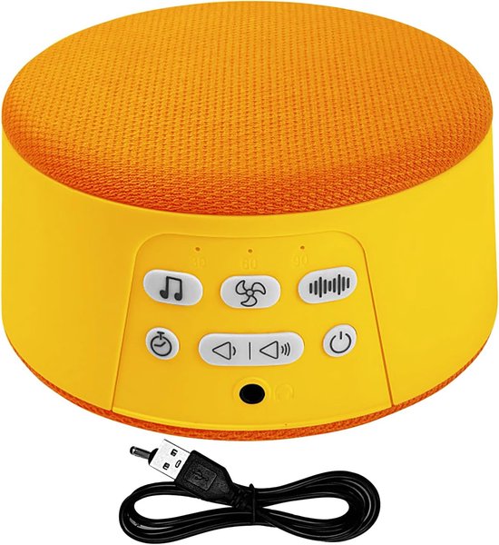 White Noise Machine - Slaapgeluidsmachine voor volwassenen - Draagbaar elektronisch apparaat met automatische uitschakeltimer, oplaadbaar, voor meditatie voor volwassenen en baby's van GLOXME.