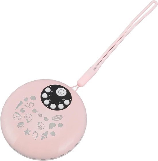 White Noise Machine - Slaaphulp Baby - Rustgevende Slaap - 8 Lichtmodi - 11 x 11 x 5 cm - Roze