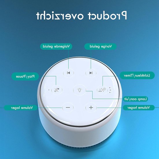 White Noise Machine - Slaaphulp Geluidsmachine - Baby Slaap Verbeteren - 34 Ontspannende Geluiden