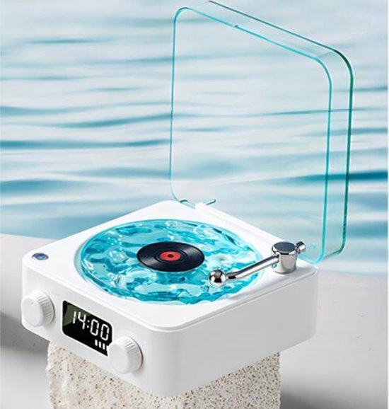 White Noise Machine-Slaaphulpluidspreker - 4 Natuurgeluiden - Speaker en Lichtjes Wit - 498g - 142X15 3X 67mm van Alecto