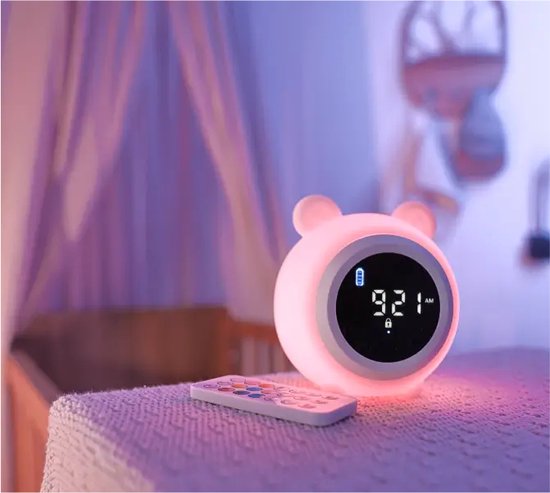 White Noise Machine - Witte Ruis Machine - Slaaptrainer - Nachtlamp - Bluetooth - Slaaphulp - 9 verschillende kleuren LED - Donny van Merkloos