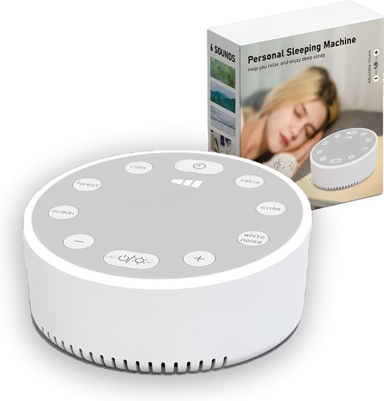 White Noise Machine - Witte Ruis - White noise - Baby - Volwassenen - Slaaptrainer van Merkloos