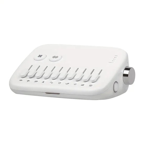 White noise - White noise machine - Witte ruis - Witte Ruis Apparaat - Slaaphulp volwassenen - 10 rustgevende natuurgeluiden - Draagbaar - Met ademend licht - Ruisonderdrukkingsfunctie - Mini slaapgeluidsmachine van Merkloos