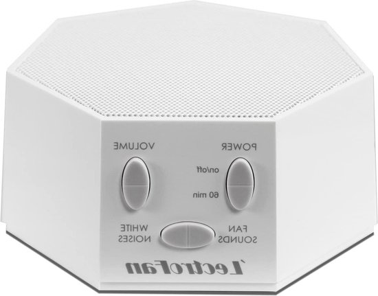 Wit ruisapparaat met ventilatorgeluiden en slaaptimer - ASM1007-G met wit van Lectrofan