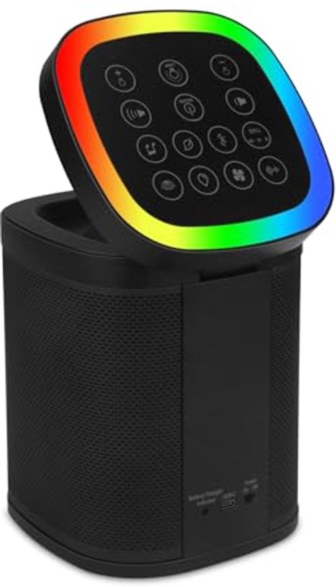 Witte geluidsmachine en Bluetooth-luidspreker met 70 geluiden voor slapen en ontspanning van Merkloos