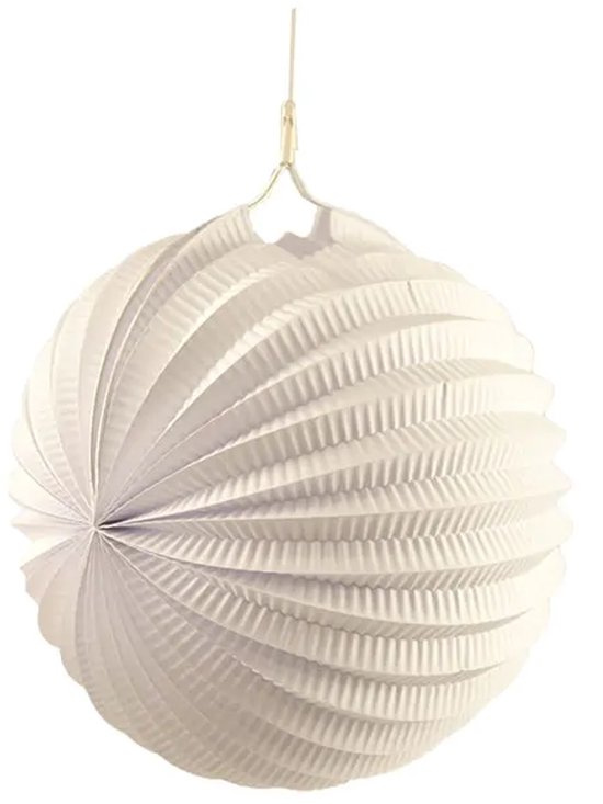 Witte Lampion Bol 23cm