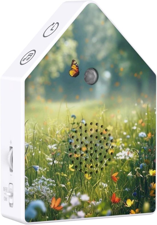 Witte Ruis Machine Met Timer en Vogelgeluiden Met Bewegingssensor - Muziekdoos Voor Slaap, Meditatie, Ontspanning in Huis, Tuin, Slaapkamer, Badkamer, Yoga en Wellness - Ideaal Voor Thuisgebruik en Op Reis van Magana