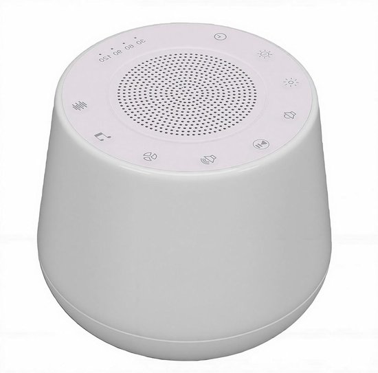 Witte Ruis Machine - Slaap Geluiden - Ontspannen Slapen - 32 Rustgevende Geluiden - 1800mAh Batterij - Wit