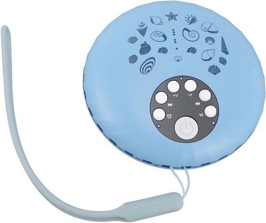 Witte Ruis Machine - Slaaphulp Baby - Rustgevende Slaap - 8 Lichtmodi - 11 x 11 x 5 cm - Pauwblauw
