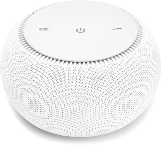 Witte Ruis Machine - Slaaphulp Geluid - Betere Slaap - Echte Ventilator Geluid - 14.7 x 14.7 cm - Katoen van Merkloos