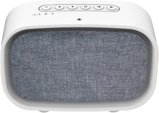 Witte Ruis Machine - Slaaphulp Geluid - Ontspannen Slapen - Draagbaar Compact Ontwerp - 16.7cm - Wit