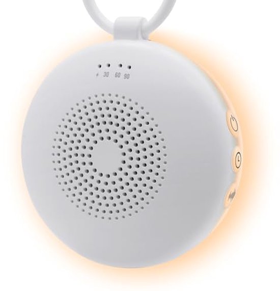 Witte Ruis Machine - Slaaphulpmiddel Baby - Ontspannen Slapen - 60 Uur Langdurig - 16 cm - Wit