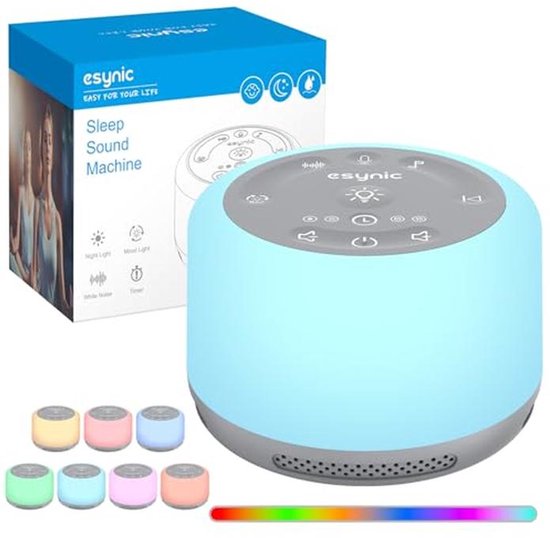 Witte Ruis Machine voor Baby's en Volwassenen met Nachtlampje en Timer van Merkloos