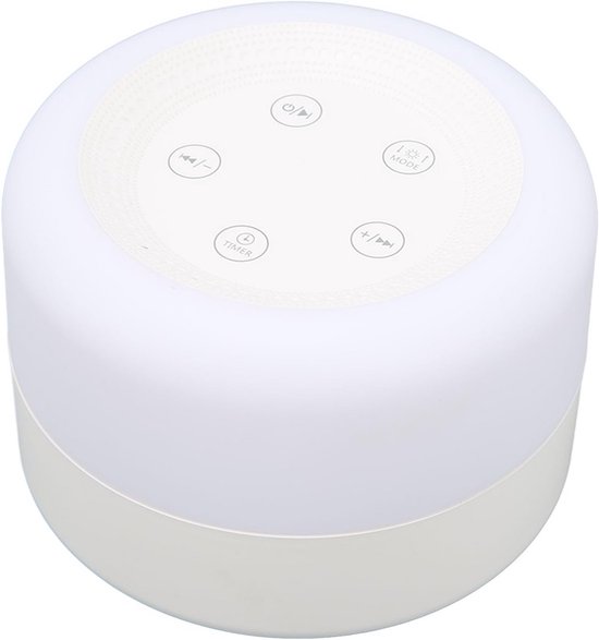 Witte Ruis Machine voor Slaap met Natuurlijke Geluiden en Nachtlamp Functie van Merkloos