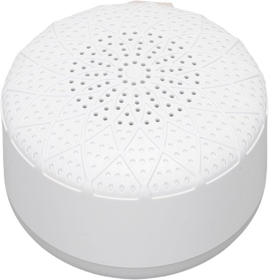 Witte Ruismachine - Geluidsmachine Baby - Slaap Verbeteren - 24 Rustgevende Geluiden - Compact Ontwerp - Wit