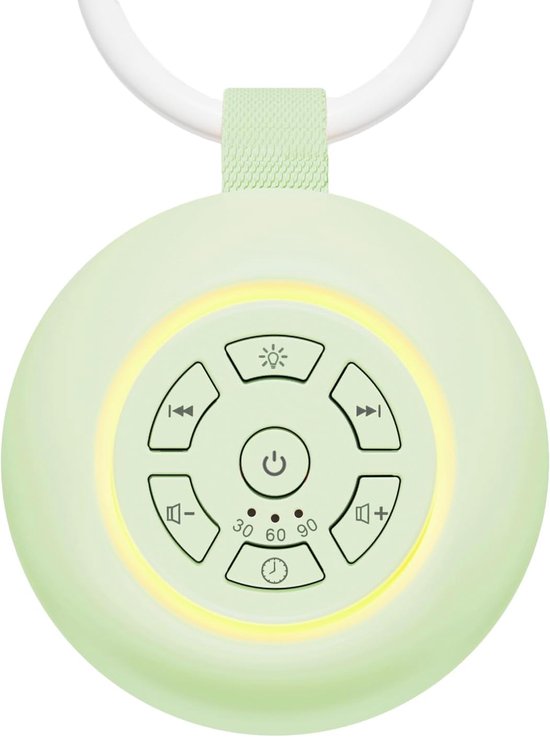 Witte ruismachine - Slaapgeluid machine - Ontspannend slapen - 24 rustgevende geluiden - Compact draagbaar - Wit van Merkloos