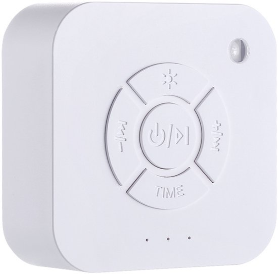 Witte ruismachine - white noise - witte ruis - witte witte ruismachine - witte slaapgeluidmachine - muziek slaaphulpmiddel - draagbaar van Merkloos
