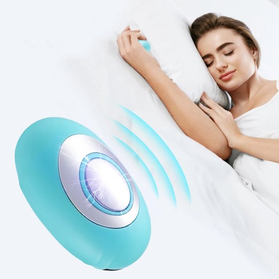 WizBay Premium Select® Draagbaar Elektrisch Slaapondersteuningsapparaat - Handheld Insomnia Slaaphulp - EMS Micro-Current Technologie - 2 Modi 15 Instelbare Sterktes - Stressvermindering Slaaptrainer - Oplaadbaar 300mAh - Compact & Sti van WizBay