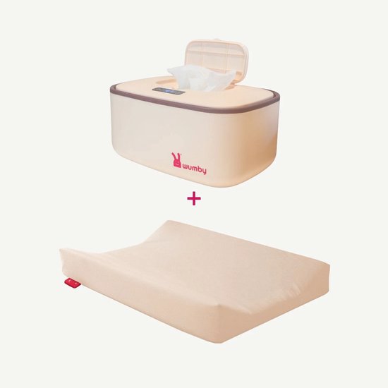 Wumby® Verwarmd Aankleedkussen + Billendoekjesverwarmer - Vanilla