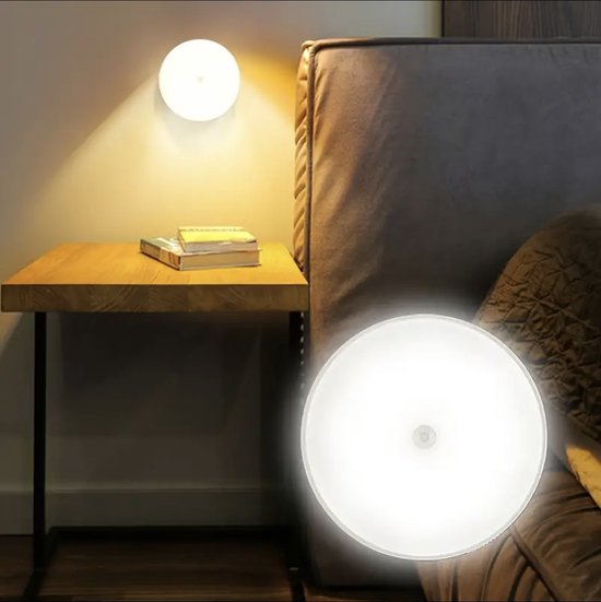 Yaqubi - Ledverlichting met Bewegingssensor - Draadloos - Oplaadbaar - Nachtlamp op Batterij - Warm Wit - Wit Licht - Draadloos Sensor - Kastverlichting - Trapverlichting - Nachtlampje - Badkamerverlichting - Spiegelverlichting van Yaqubi