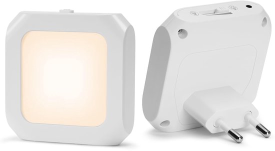 Ynkkvre - LED nachtlamp stekker voor kinderen - met schuifdimmer - geschikt voor slaapkamer en trap van Ynkkvre