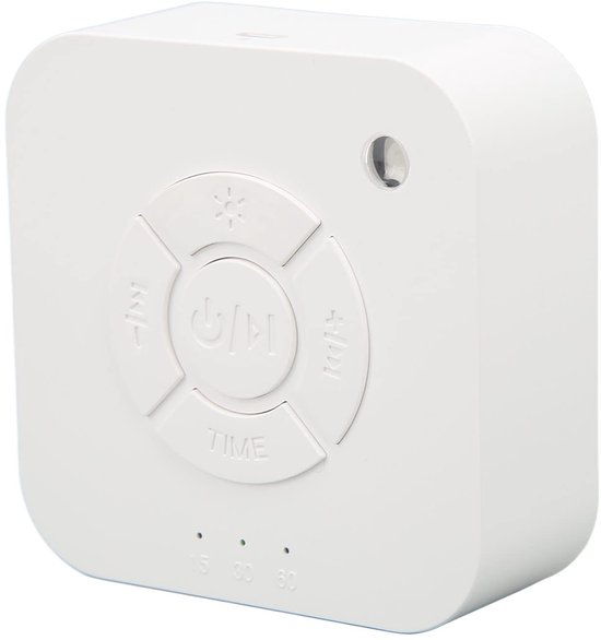 Ynkkvre – Witte ruis machine – 9 rustgevende geluiden – 3 kleuren verlichting – slaaphulpapparaat voor ontspanning en betere nachtrust van Merkloos