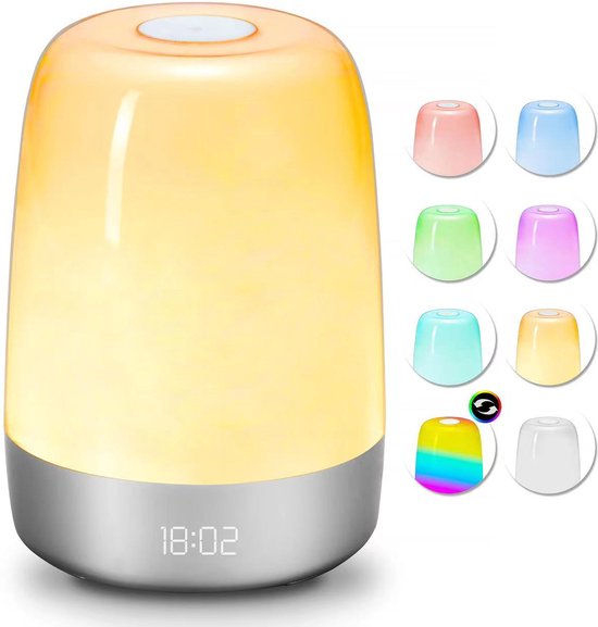 YONO Wake Up Light – Slaapwekker – Nachtlamp – Lichtwekker met Natuurlijke Geluiden - Digitale Wekker Slaapkamer van YONO