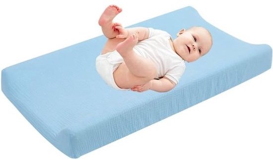 Zachte en Ademende Aankleedkussenhoes voor Baby Jongens en Meisjes - Universele Pasvorm