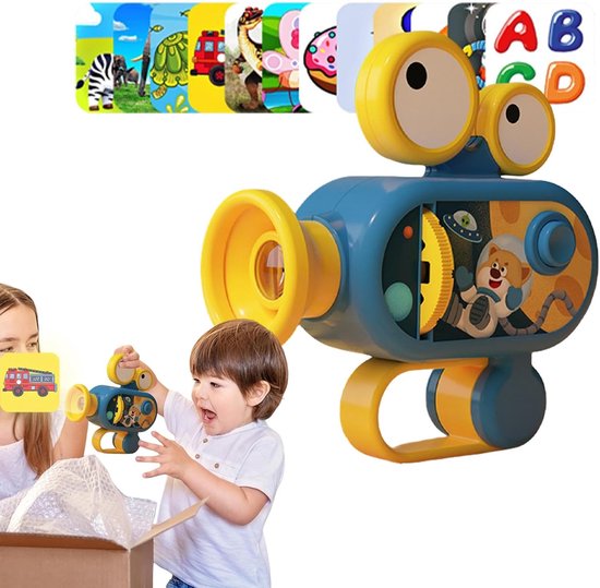 Zaklamp Projector Speelgoed - Projector Zaklamp Kinderen - Bedtijd Verhalen - Fantasie Stimulerend - 12.5 x 6 x 16 cm
