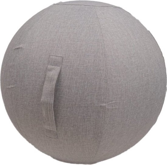 Zaza Home Zitbal Yoga Bal Licht Grijs Kleuren- 65Cm van Zaza Home