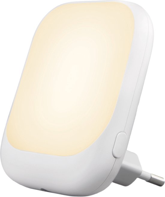 Zazu Automatisch Led Nachtlampje - Wit - Stopcontact - Kinderen - voor Baby en Kind