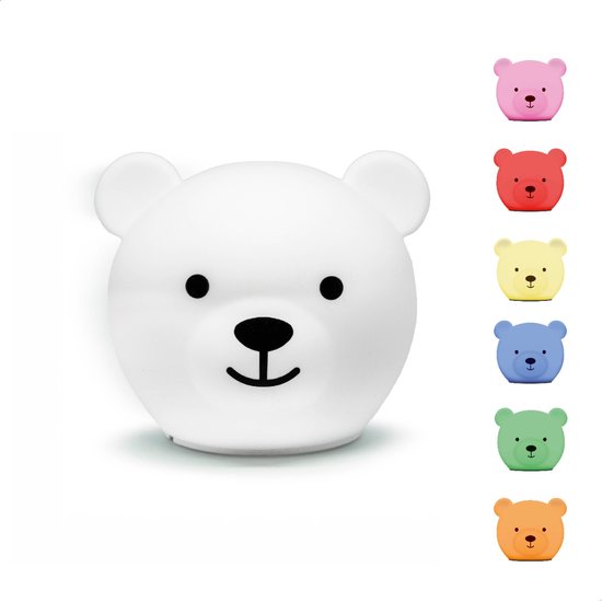 Zazu Bor de Beer Multicolor Nachtlampje ZA-BOR-01 van Zazu