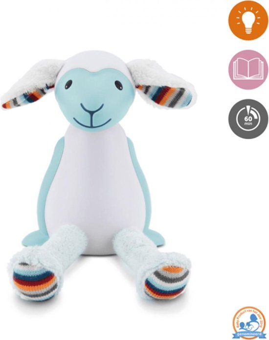 Zazu - Fin 2.0 - Blauw - Nachtlampje - Schaaplampje - Leeslampje geschikt voor in bed van Zazu